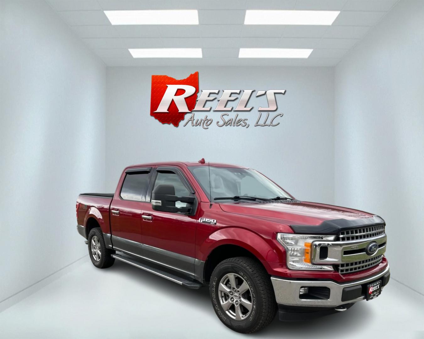 2018 Red /Gray Ford F-150 XLT SuperCrew 5.5-ft. Bed 4WD (1FTEW1EP7JF) with an 2.7L V6 DOHC 24V TWIN TURBO engine, 10 Speed Auto transmission, located at 11115 Chardon Rd. , Chardon, OH, 44024, (440) 214-9705, 41.580246, -81.241943 - Photo#2